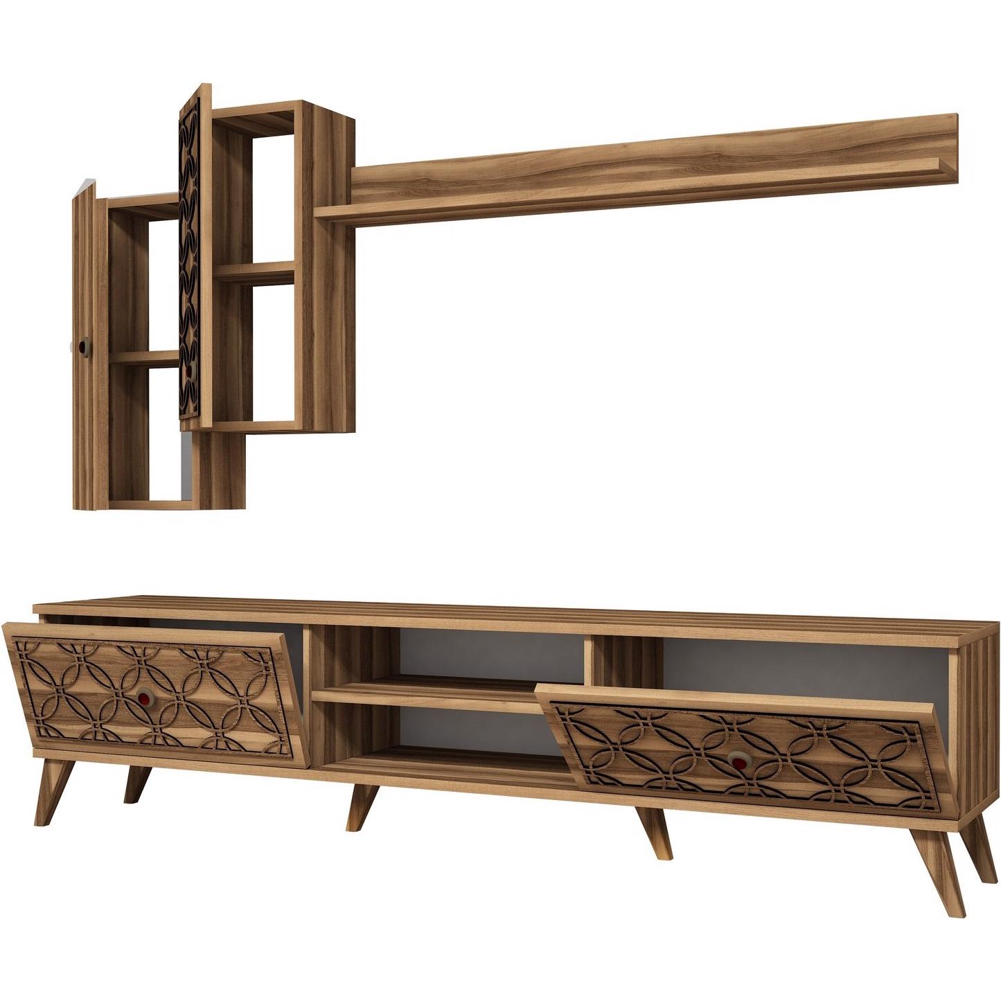 Hanah Home, TV Möbel, Deandre (26.5 x 21.8 x 63 cm, 120 x 16.1 x 11.8 cm)