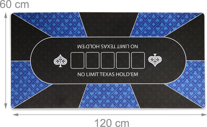 Image du produit Relaxdays Pokermatte 120 x 60 cm