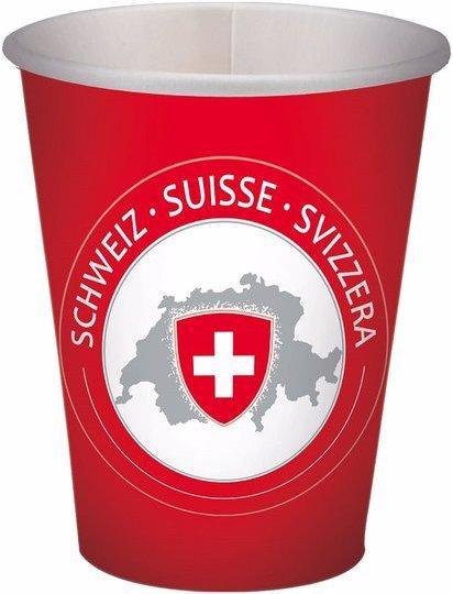 Immagine prodotto Amscan Carta Geografica - Bandiera Svizzera - 1 Agosto (8 Pezzi)