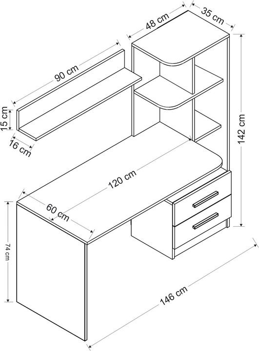 Image du produit Homitis Aniya (146 x 60 x 74 cm)