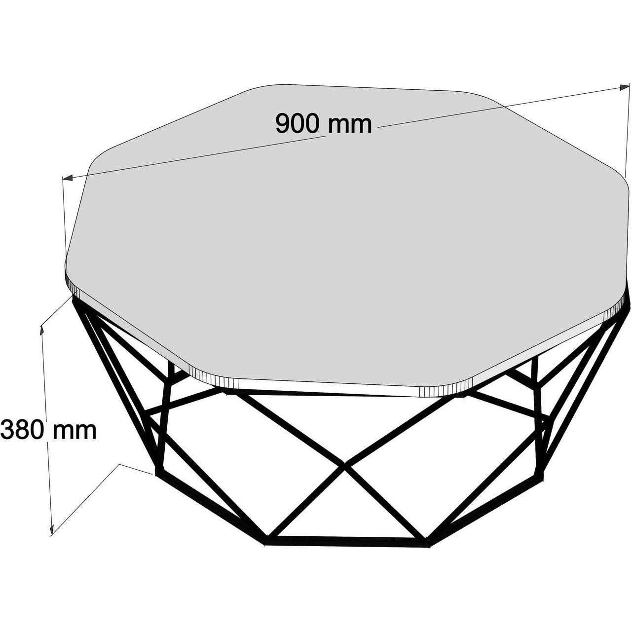 Thumbnail - Hanah Home, Couchtisch + Beistelltisch, Kylen (90 x 90 x 38 cm)