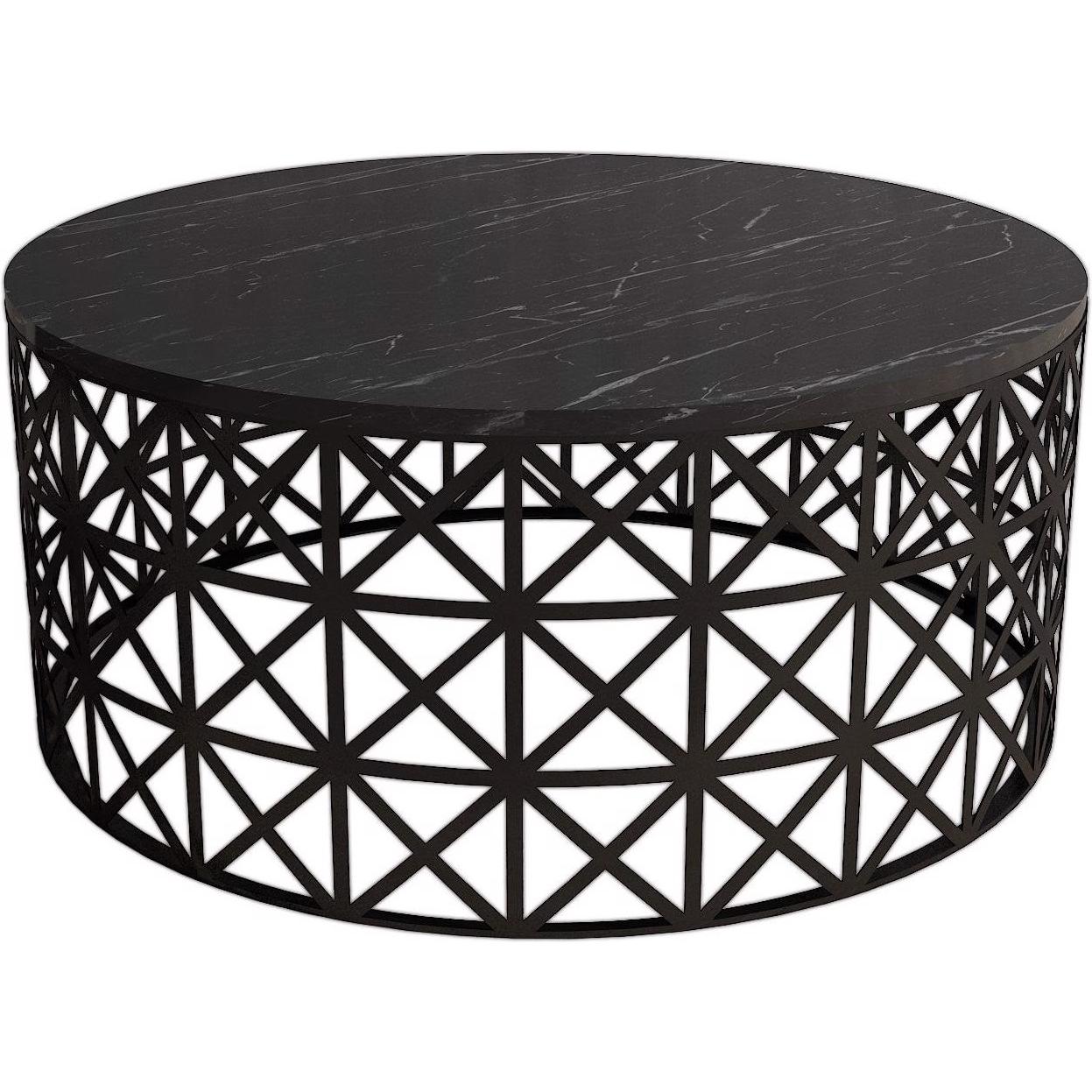 Hanah Home, Couchtisch + Beistelltisch, Niklaus (90 x 90 x 38 cm)