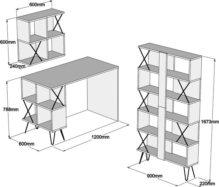 Actual product image Hanah Home Madeline (120 x 60 x 78.80 cm)