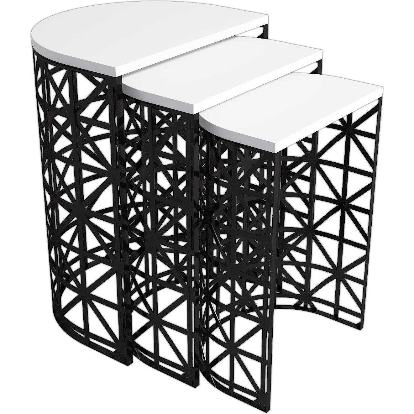 Hanah Home, Couchtisch + Beistelltisch, Westley (46 x 33 x 62 cm)