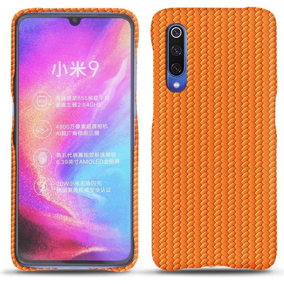 Thumbnail - Noreve Lederschutzhülle (Xiaomi Mi 9), Smartphone Hülle, Orange