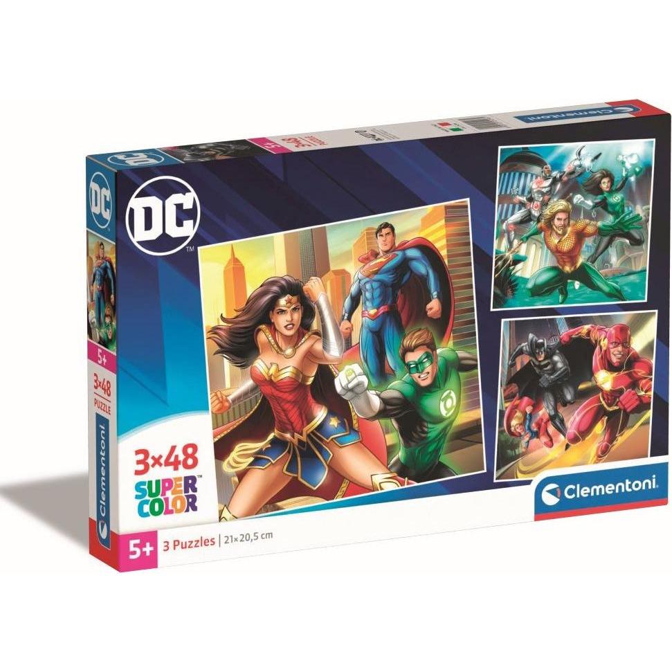 Clementoni Puzzle Super Color Square DC Comics Justice (48 Teile)