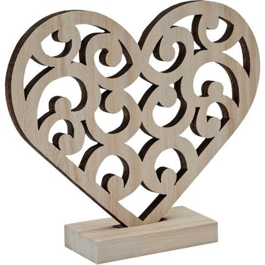 HCA, Deko Objekt, Symbol klein - holz - Herz