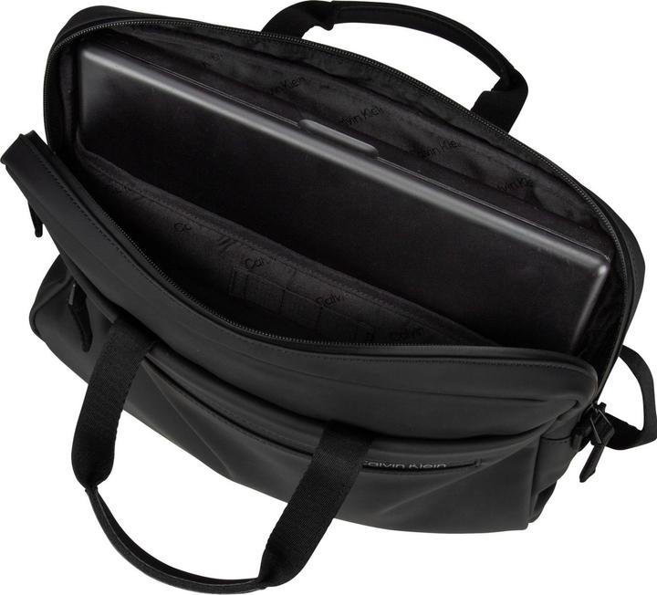 Actual product image Calvin Klein Briefcase Rubberized Slim Laptop Bag FA23