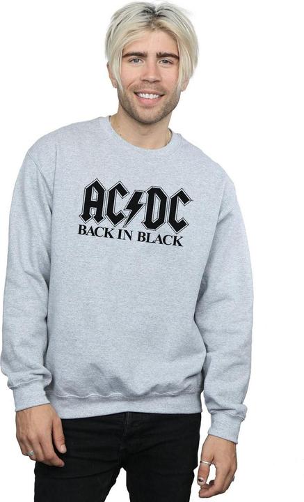 Produktbild AC/DC Back in Black Logo Sweatshirt aus Baumwolle (L)