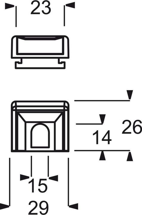 Actual product image Busch-Jaeger Duct entry for surface-mounted housing 2CKA001761A1494