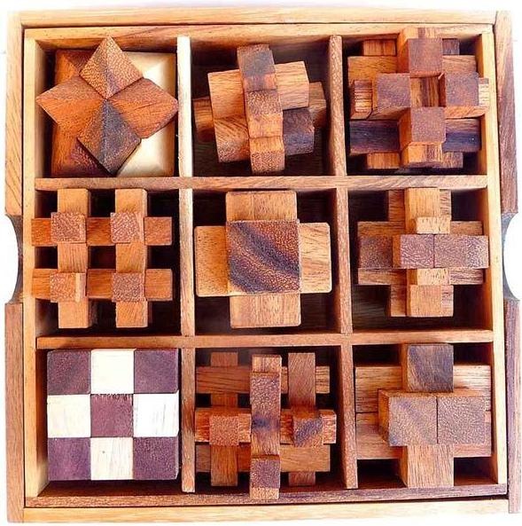 Image du produit Logica Giochi Jeu de casse-tête en bois 9 en 1 - Jeu de casse-tête