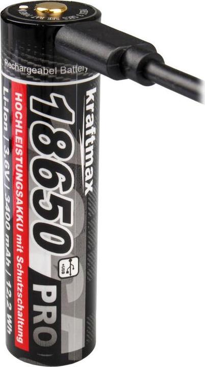 Image du produit Kraftmax Pro Li-Ion 18650 (1 pcs, 18650, 3400 mAh)