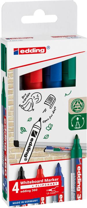 Actual product image Edding Whiteboard markers 360 (Multicoloured, 3 mm, 4 x)