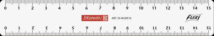 Righello Flexi da 15 cm, trasparente (16 cm)