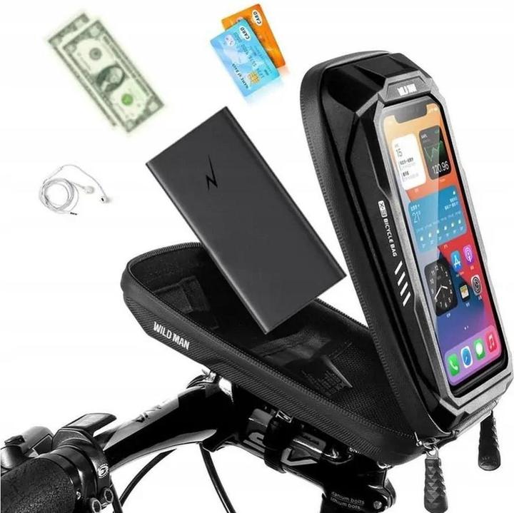 Image du produit Wildman Bicycle accessory traveling bag for handlebars with zipper X3 0,5L black (3 l, Sacoche de guidon)