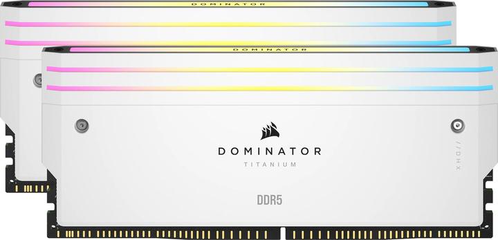 Produktbild Corsair DOMINATOR Titanium Light Enhancement Kit, 2-up config, Functional LEDs, White Heatsink, no DRAM ICs (RGB)