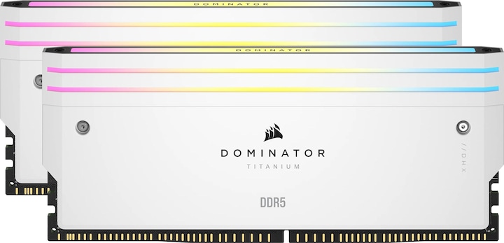 Produktbild Corsair DOMINATOR Titanium Light Enhancement Kit, 2-up config, Functional LEDs, White Heatsink, no DRAM ICs (Mehrfarbig)
