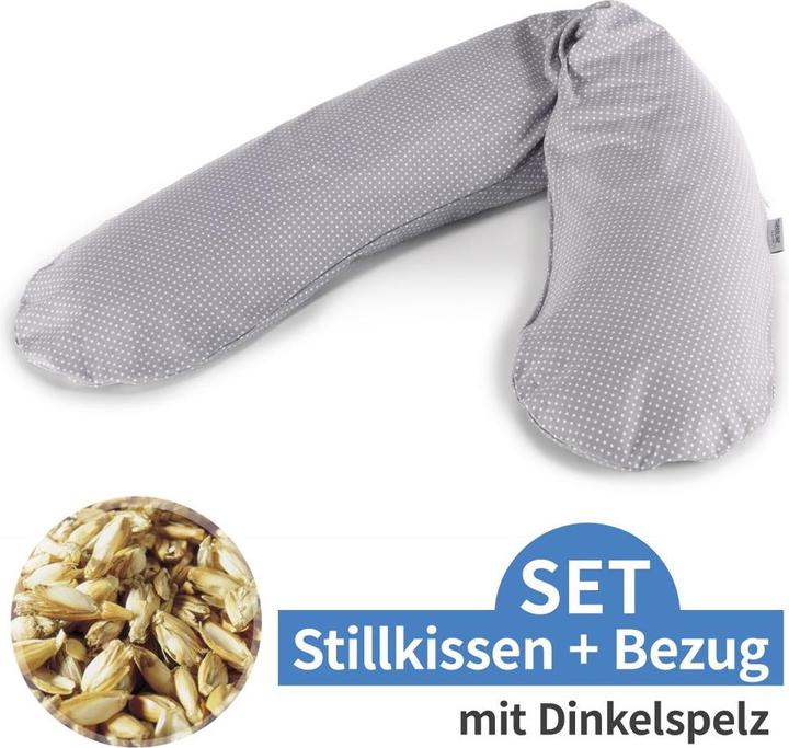 Theraline Stillkissen "Das Original" mit Dinkel Füllung inkl. Bezug 190 cm (38 cm)