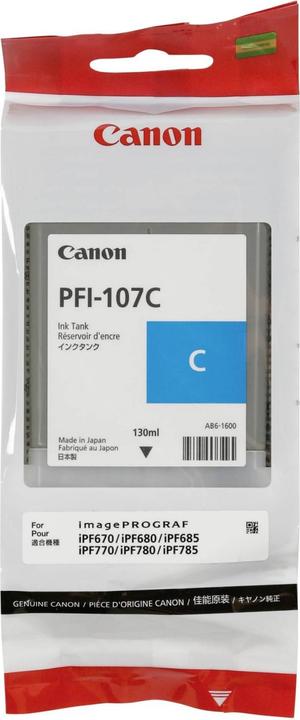 Actual product image Canon Pfi-107c (C)