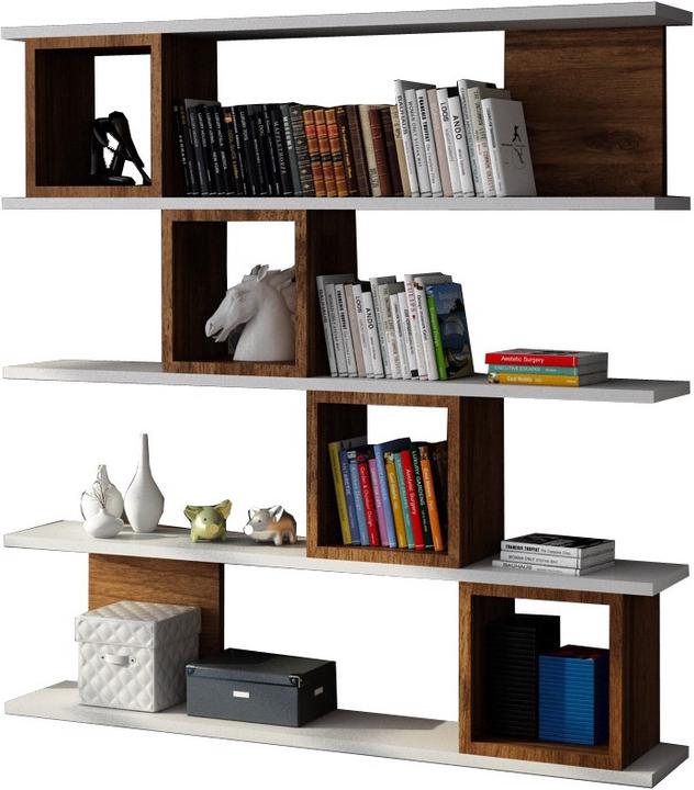 White and walnut
