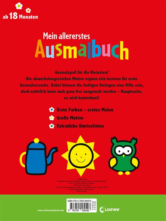 Produktbild Mein allererstes Ausmalbuch