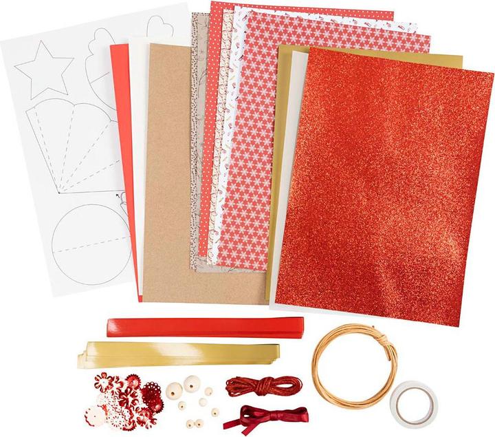 Produktbild Creativ Company Bastelset Papier Kreativ-Mix für Weihnachtsdeko