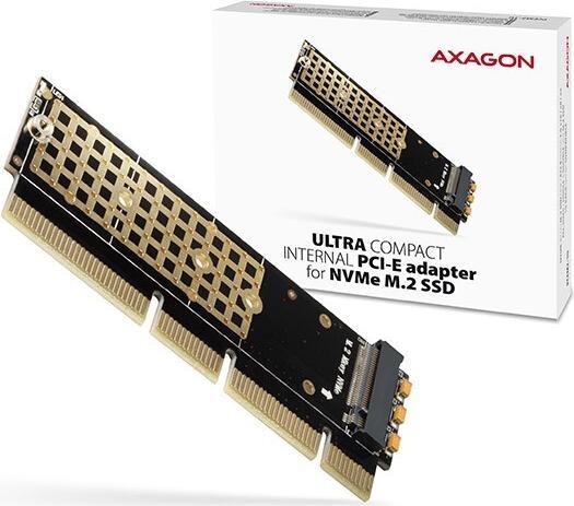 Immagine prodotto Axagon PCEM2-1U PCI-E 3.0 16x - M.2 SSD NVMe, fino a 80mm SSD, basso profilo 1U