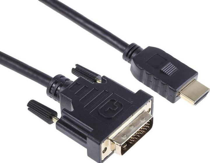 Produktbild RS PRO HDMI-Kabel A HDMI Male B DVI-D Male 1920 x (3 m)