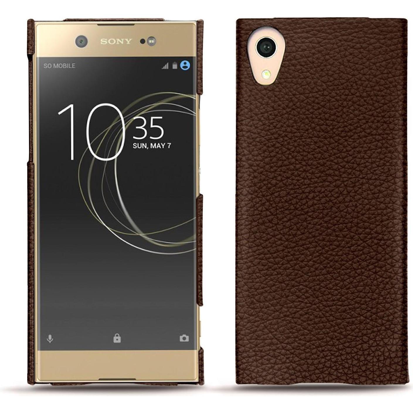 Noreve Lederschutzhülle (Sony Xperia XA1 Ultra), Smartphone Hülle, Braun