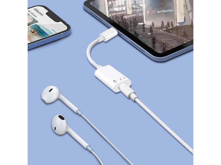 Image du produit PowerGuard Adaptateur USB-C vers Lightning pour casque d'écoute (USB Type C)