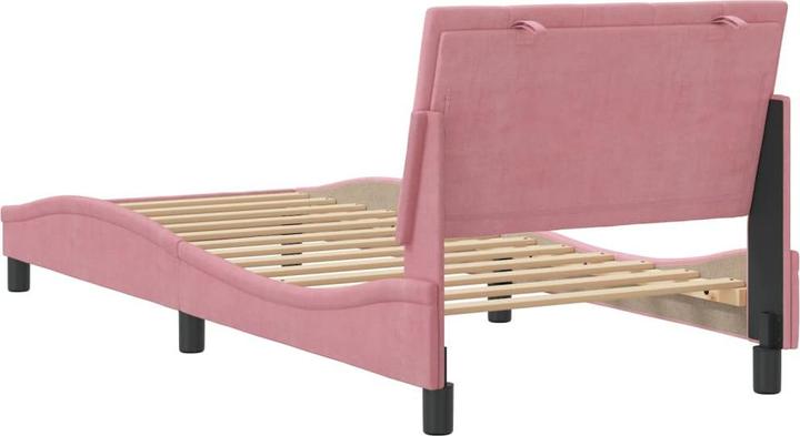 Actual product image vidaXL Bed frame with velvet headboard (90 x 200 cm)
