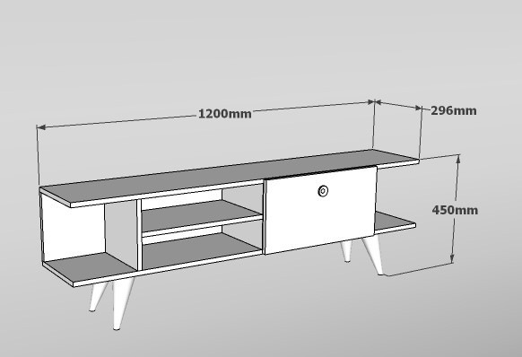 Produktbild Kalune Design Anaya (120 x 29.6 x 45 cm)