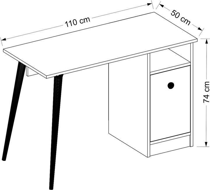 Produktbild Kalune Design Marianna (110 x 50 x 74 cm)