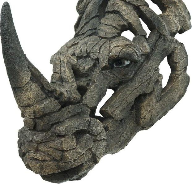 Produktbild Mendler Deko Schädel HWC-H41, Polyresin Indoor Outdoor - Nashornkopf 26cm