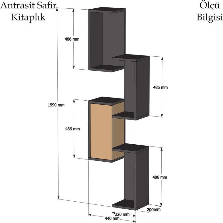Immagine prodotto Hanah Home Angelina (44 x 20 x 159 cm)