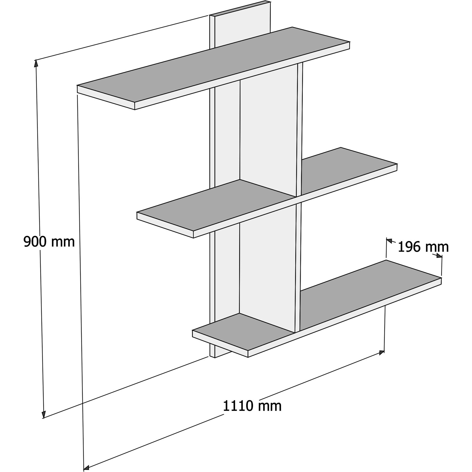 Thumbnail - Hanah Home, Regal, Selene (110 x 90 x 19.5 cm)