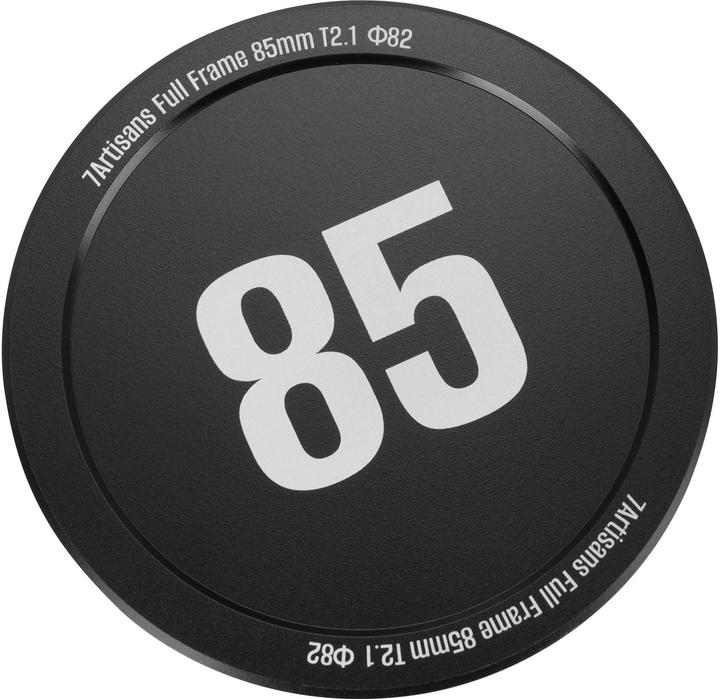 Image du produit 7artisans 85T21B-PL INF 85mm T2.1 INFINTE PL Mount (Black) (Arri PL, Monture L, Plein format)