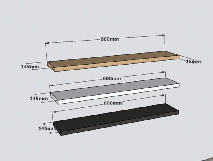 Produktbild Hanah Home Niklaus (60 x 1.5 x 14.5 cm)
