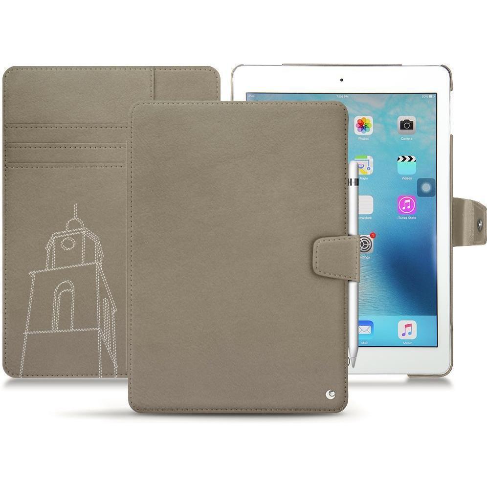 Noreve Lederschutzhülle Wallet (iPad 9.7), Tablet Hülle, Braun