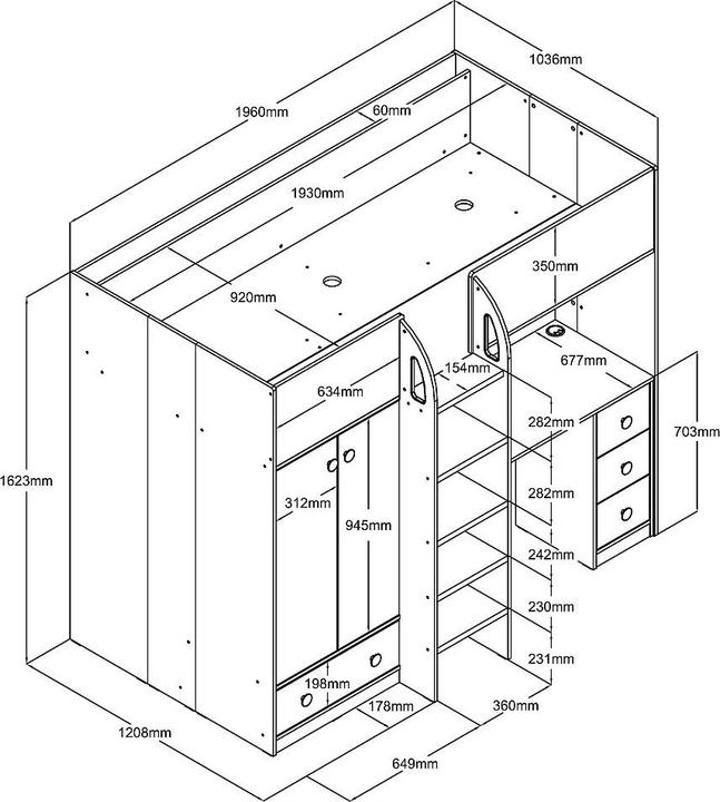 Produktbild Vente-unique Cinamo (90 x 190 cm)