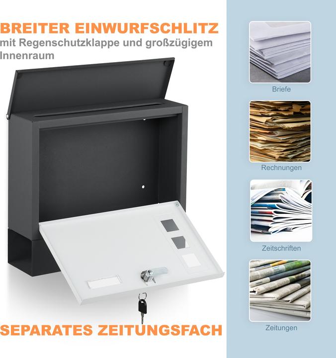 Actual product image Relaxdays Postbox