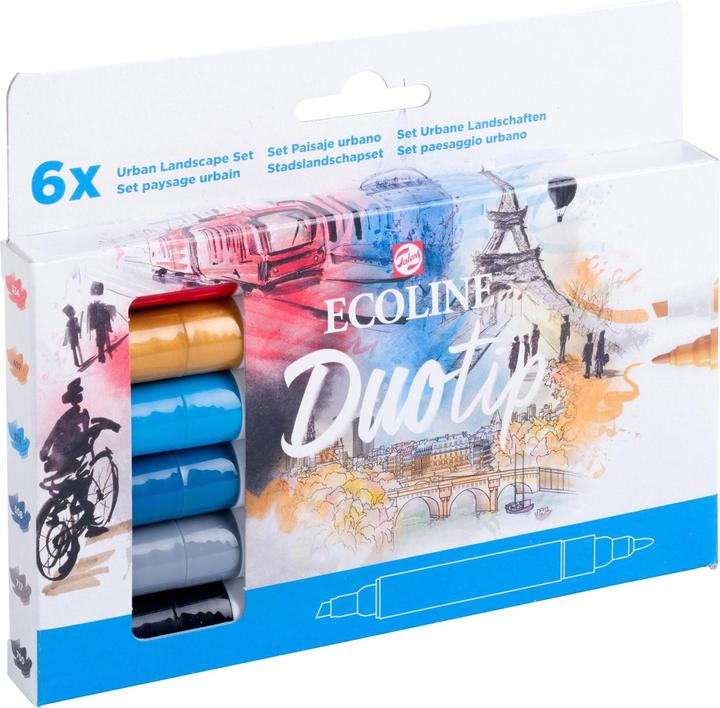 Image du produit Talens ECOLINE DUOTIP - Set de crayons de couleur (6x)
