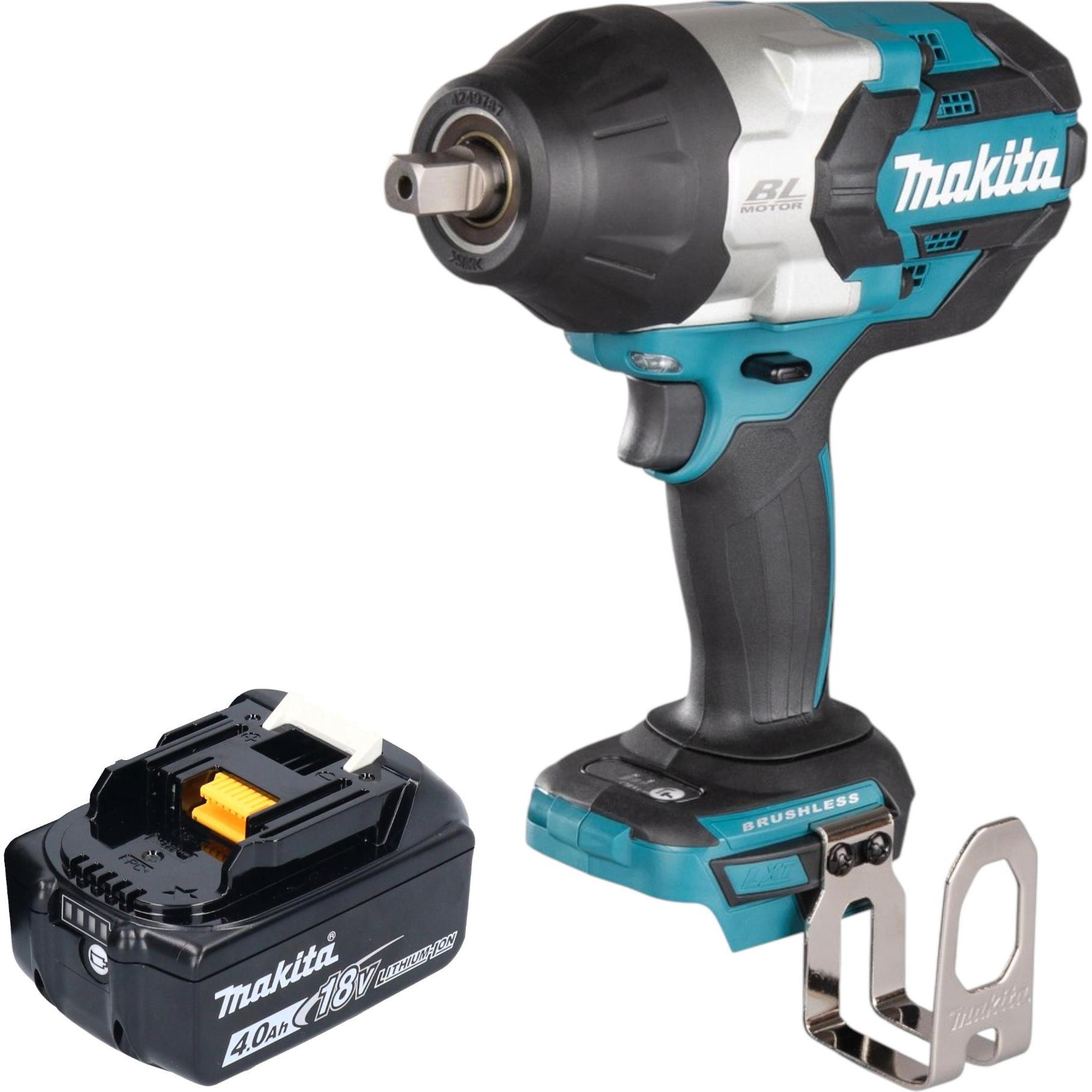 Makita, Trapano + Avvitatore a batteria, DTW 1004 M1 Akku Schlagschrauber 18 V 1050 Nm 1/2" Brushless + 1x Akku 4,0 Ah - ohne