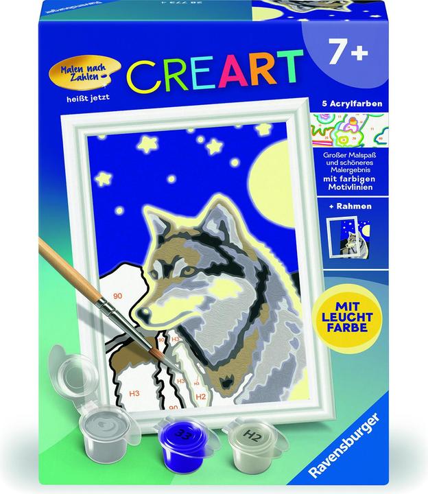 Actual product image Ravensburger Wolf portrait