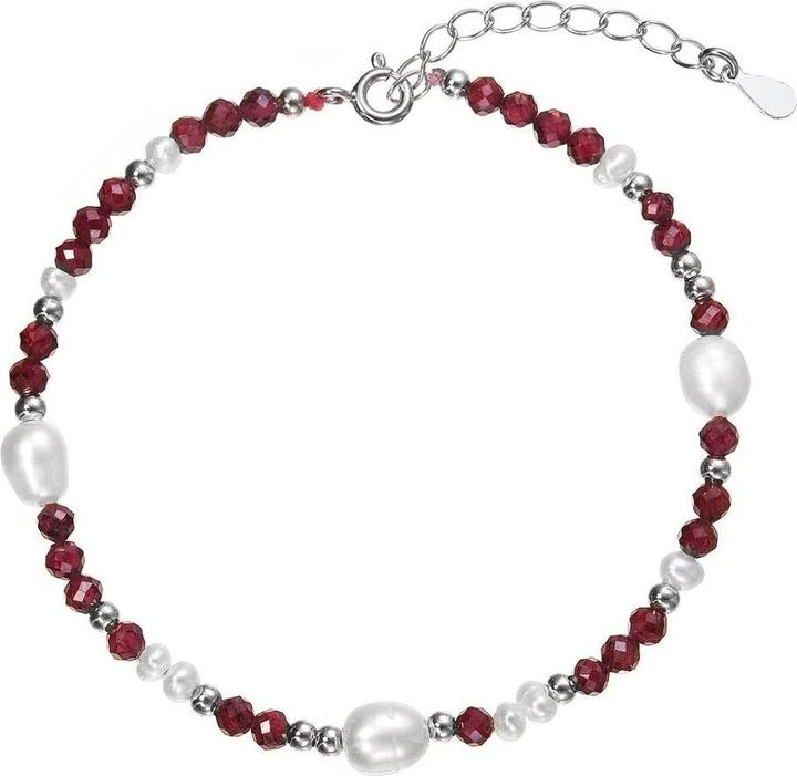 Immagine prodotto Evolution Group - Silver bracelet with pearls and garnets 13113.3 (Argento, Granato, Perle)