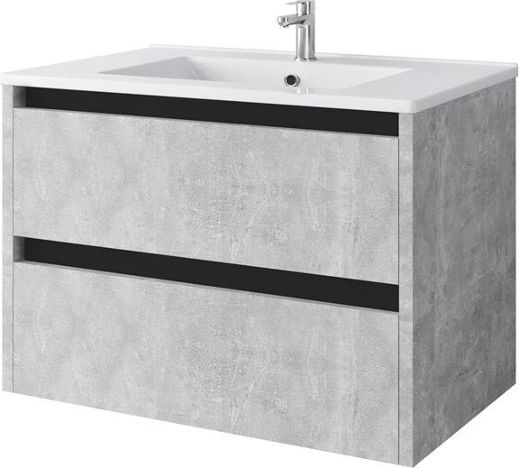 Domoletti Cabinet De Toilette Sa 70dl Concrete