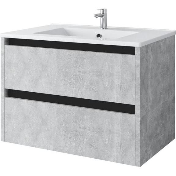 Domoletti, Badezimmerschrank, Washbasin Cabinet Sa 70dl Concrete