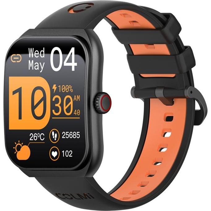 Colmi P86 Smartwatch (Black) (37.60 mm), Smartwatch