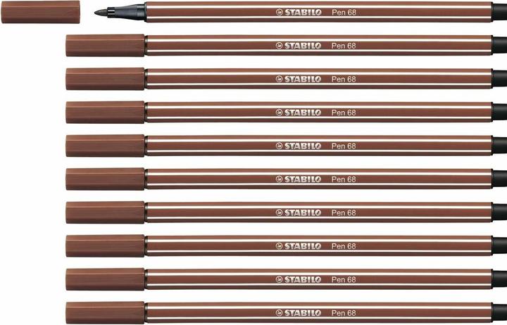 Produktbild STABILO Premium-Filzstift - Pen 68 - 10er Pack - siena (Siena, 10 x)