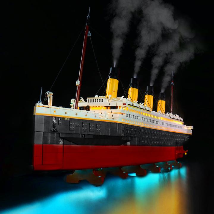 BrickBling Set de lumière LED pour LEGO Titanic (10294) incl. télécommande